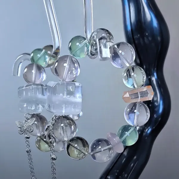 White Quartz Crystal Bracelet